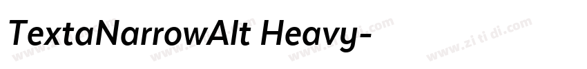 TextaNarrowAlt Heavy字体转换